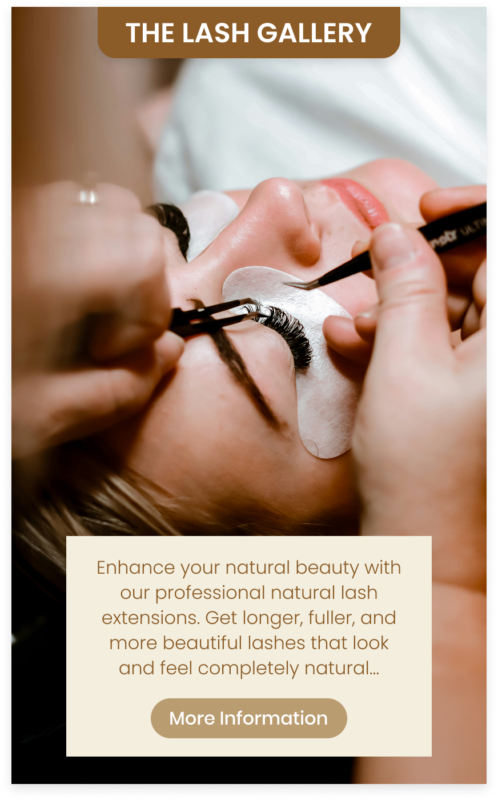 Picture to of services in the Lash and Brow Gallery in Malvern specialises in premium eyelash extensions tailored to your unique style.